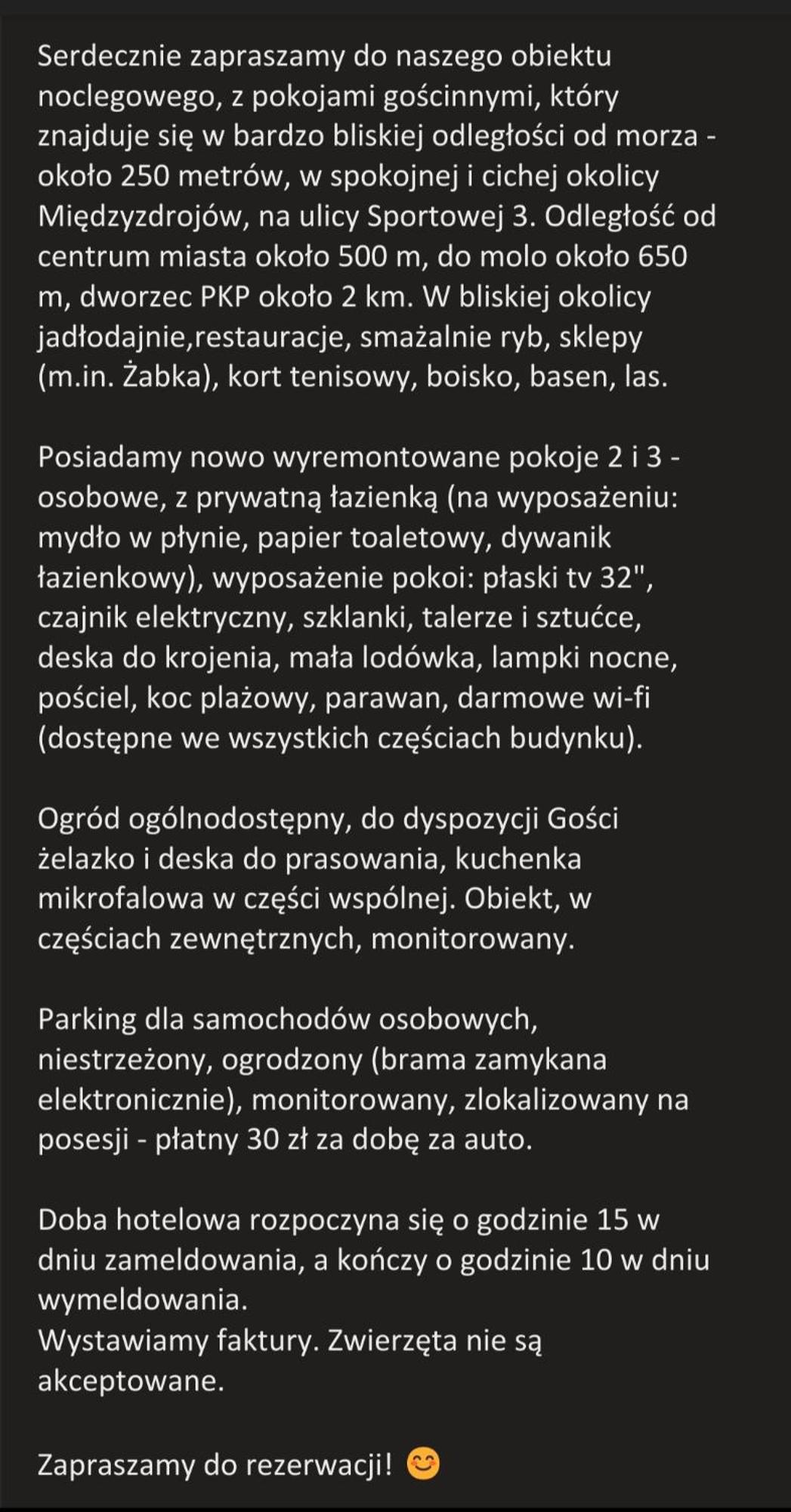 Pokoje Goscinne Gasowscy Dzieci Od 12 Roku Zycia Miedzyzdroje Exterior photo