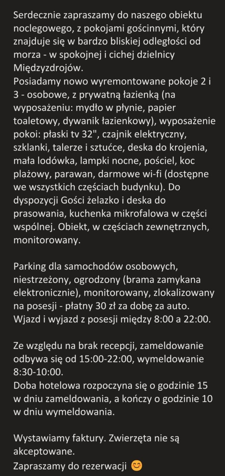Pokoje Goscinne Gasowscy Dzieci Od 12 Roku Zycia Miedzyzdroje Exterior photo